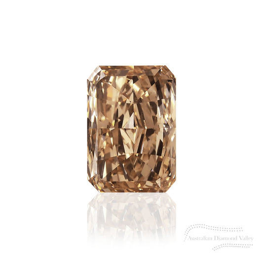0.51ct Authentic Australian Champagne Radiant Diamond of Argyle Origin - C5