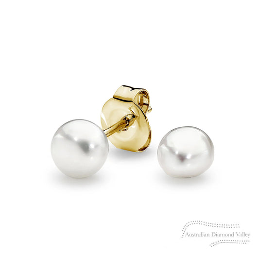 Siren Australian South Sea Keshi Pearl Stud Earrings