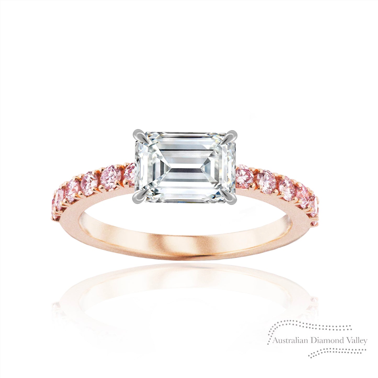 Blayney Pink Argyle Australian Diamond Ring Setting
