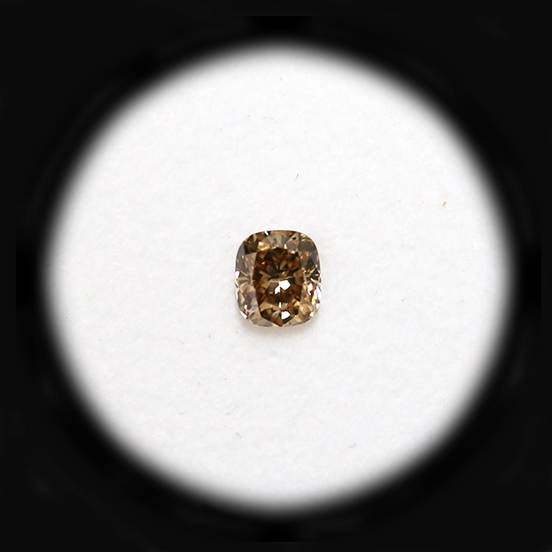 0.45ct Authentic Australian Champagne Argyle Origin Cushion Diamond - C6
