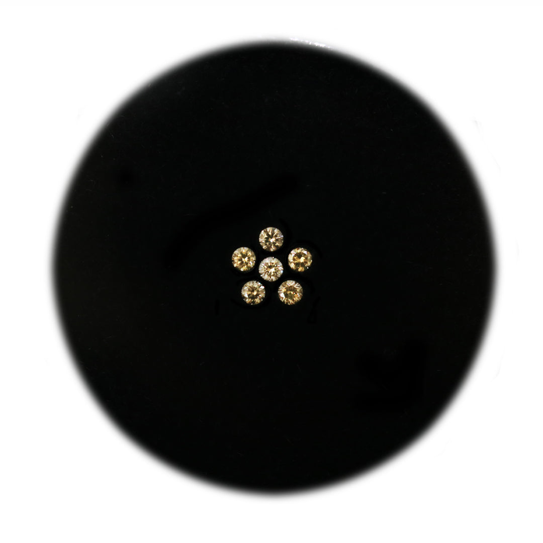 Diamond Valley Daisy 0.06ct Authentic Australian Champagne Argyle Origin Diamond - C5