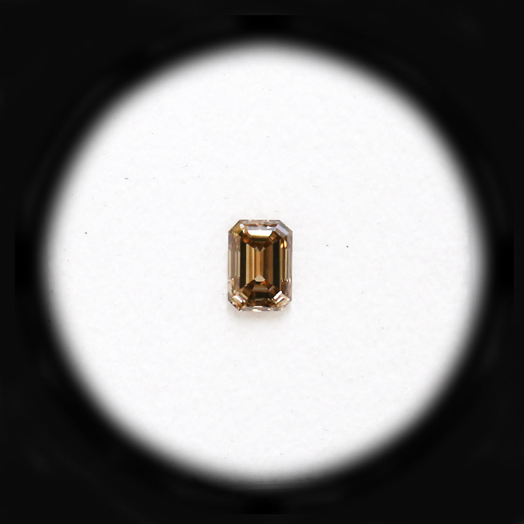 0.50ct Authentic Australian Champagne Argyle Origin Emerald Diamond - C5