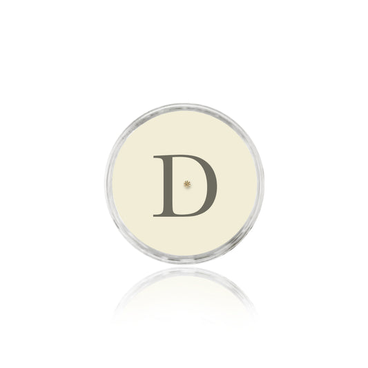 Champagne Initial Diamond Box - Roman Script C5