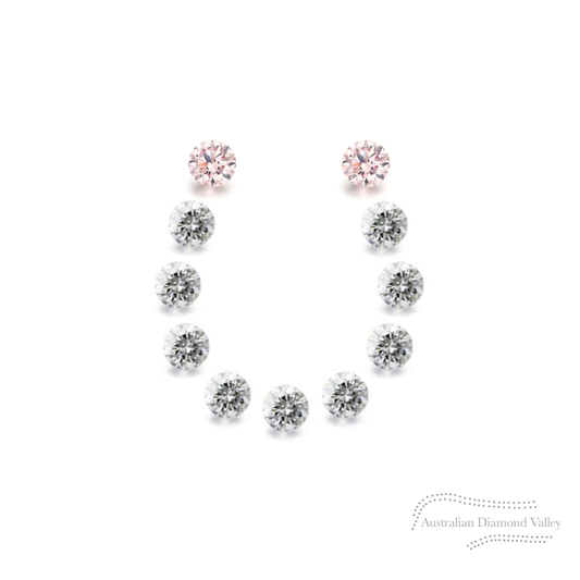 LNY 2026 Year of the Horse .11ct Authentic Australian Argyle Origin Diamonds - 8P & White