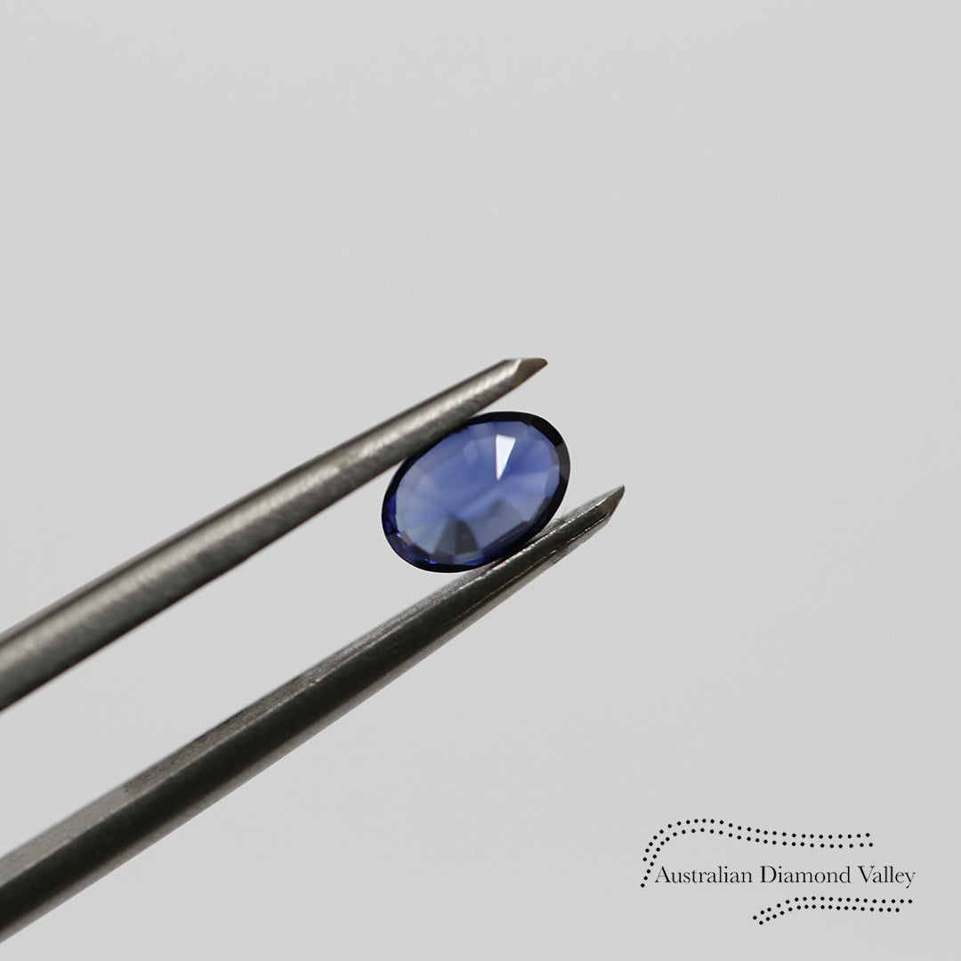 0.72ct Australian Blue Sapphire Oval Cut