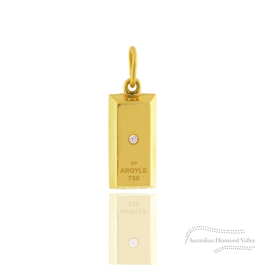 Gold Bar Pendant - 8P