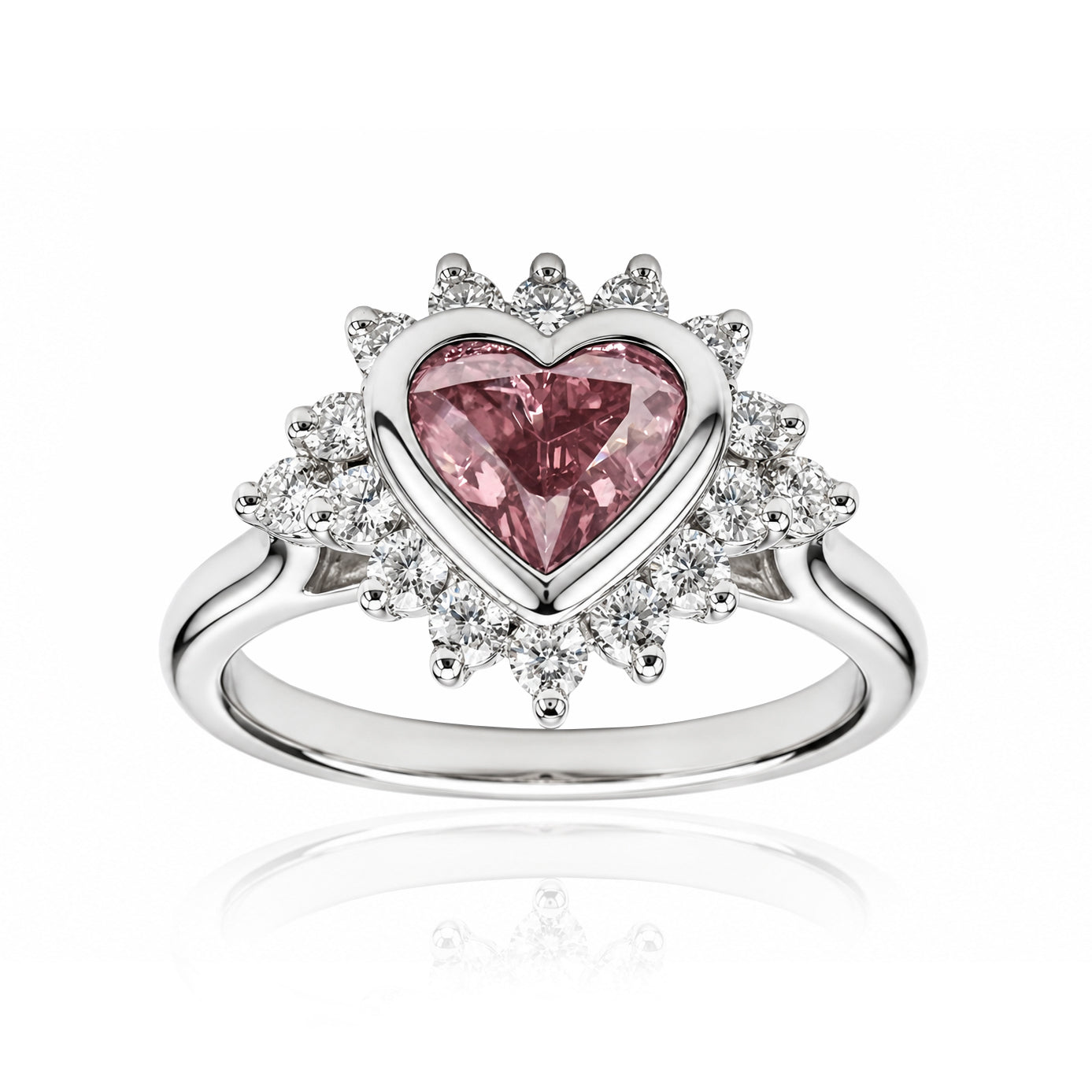 Bague en diamants australiens Lavender Bay Argyle - 8P