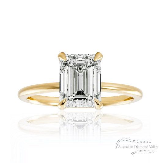 Avalon Pink Argyle Hidden Halo Ring