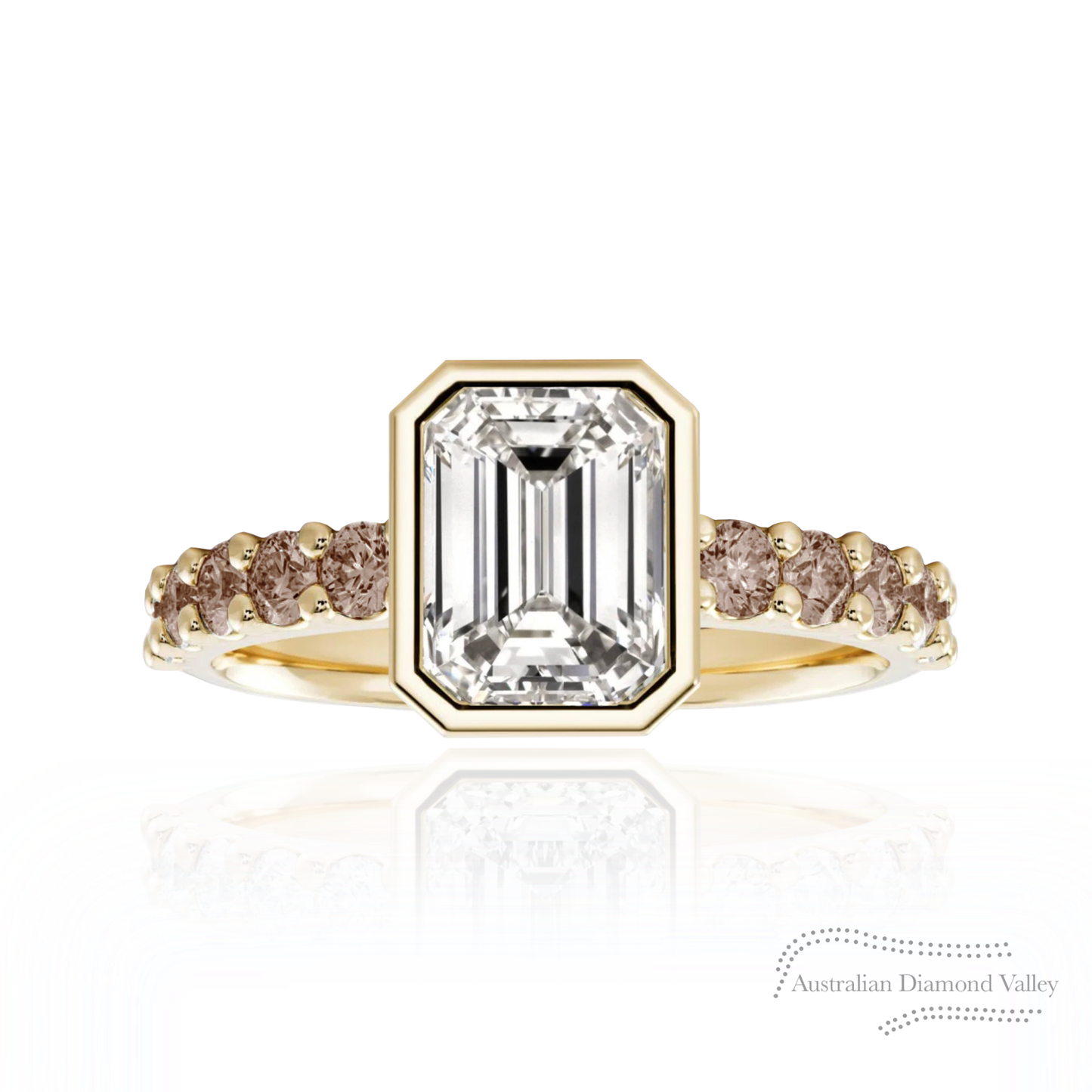 Ellis Dark Champagne Diamond Accent Ring