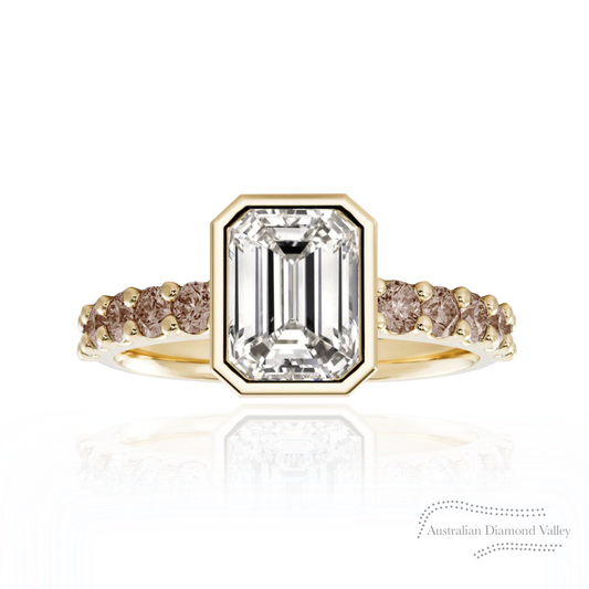 Ellis Dark Champagne Diamond Accent Ring