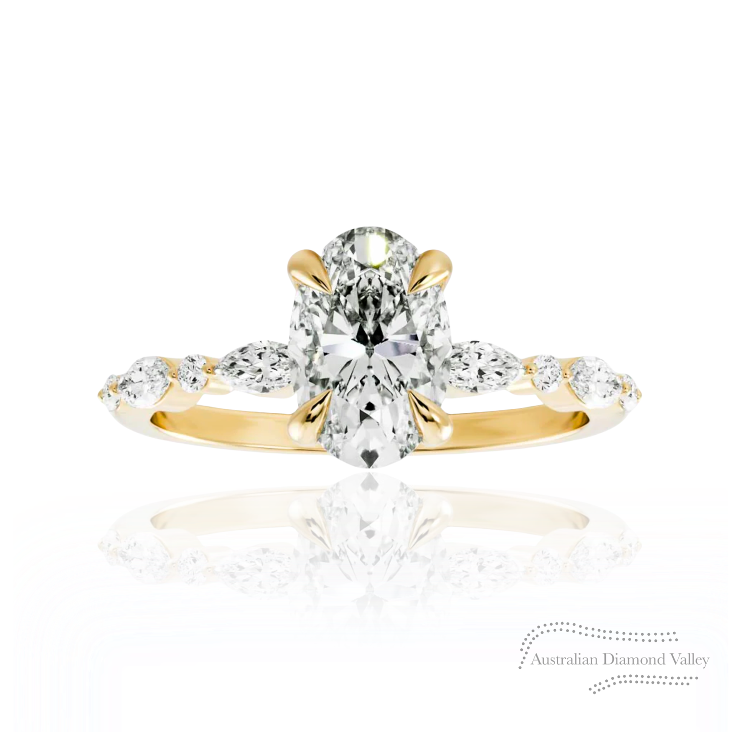 Glenrose Accent Diamond Ring