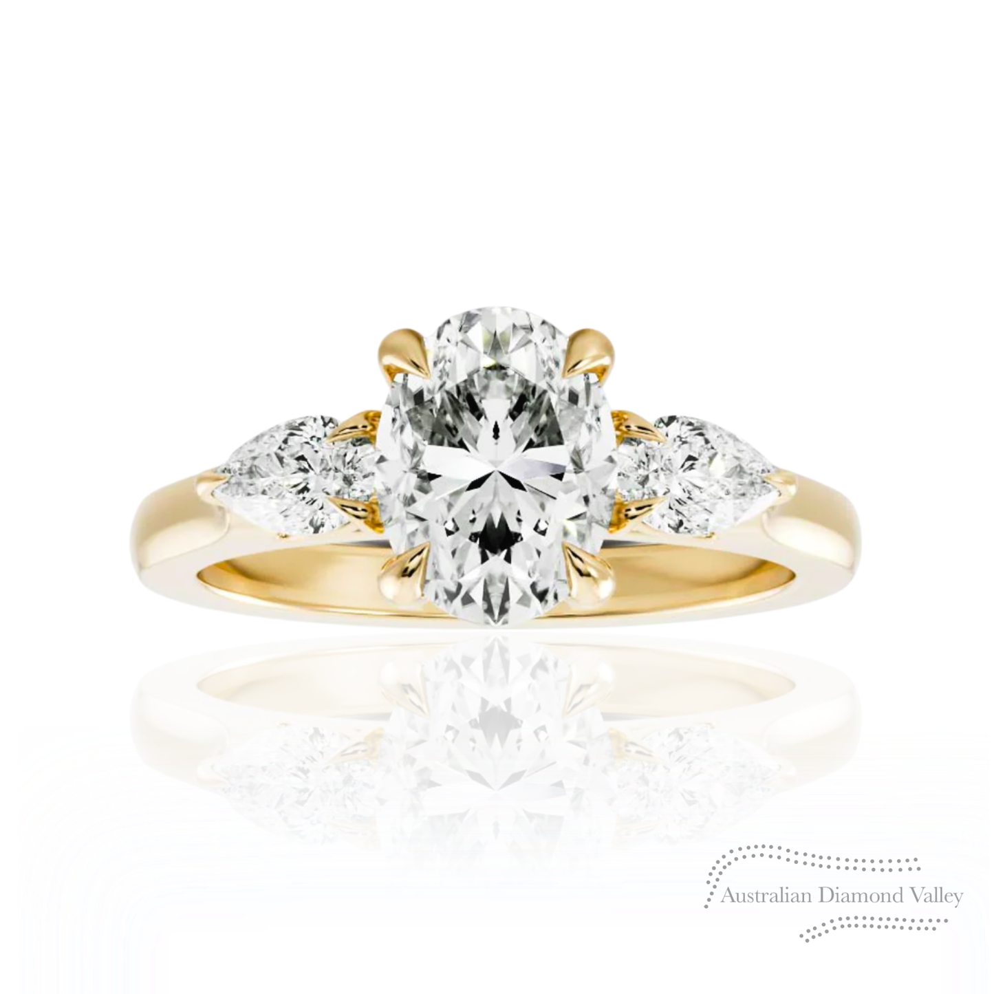 Inverlea Diamond Trilogy Ring