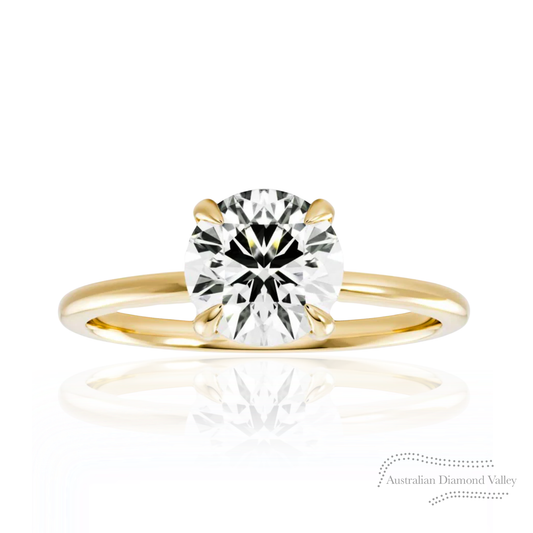 Penrose Diamond Solitaire Ring