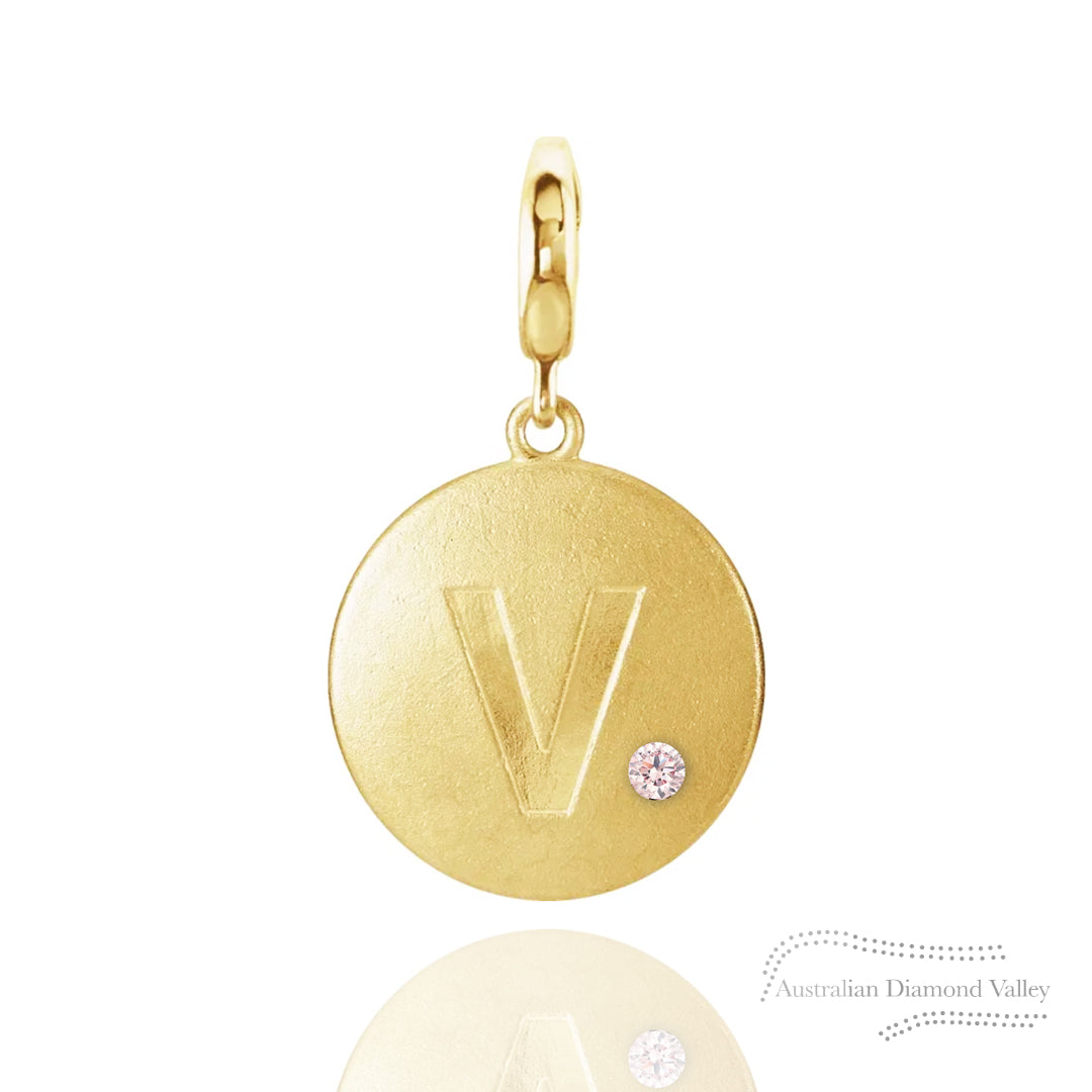 Initial Circle Charm