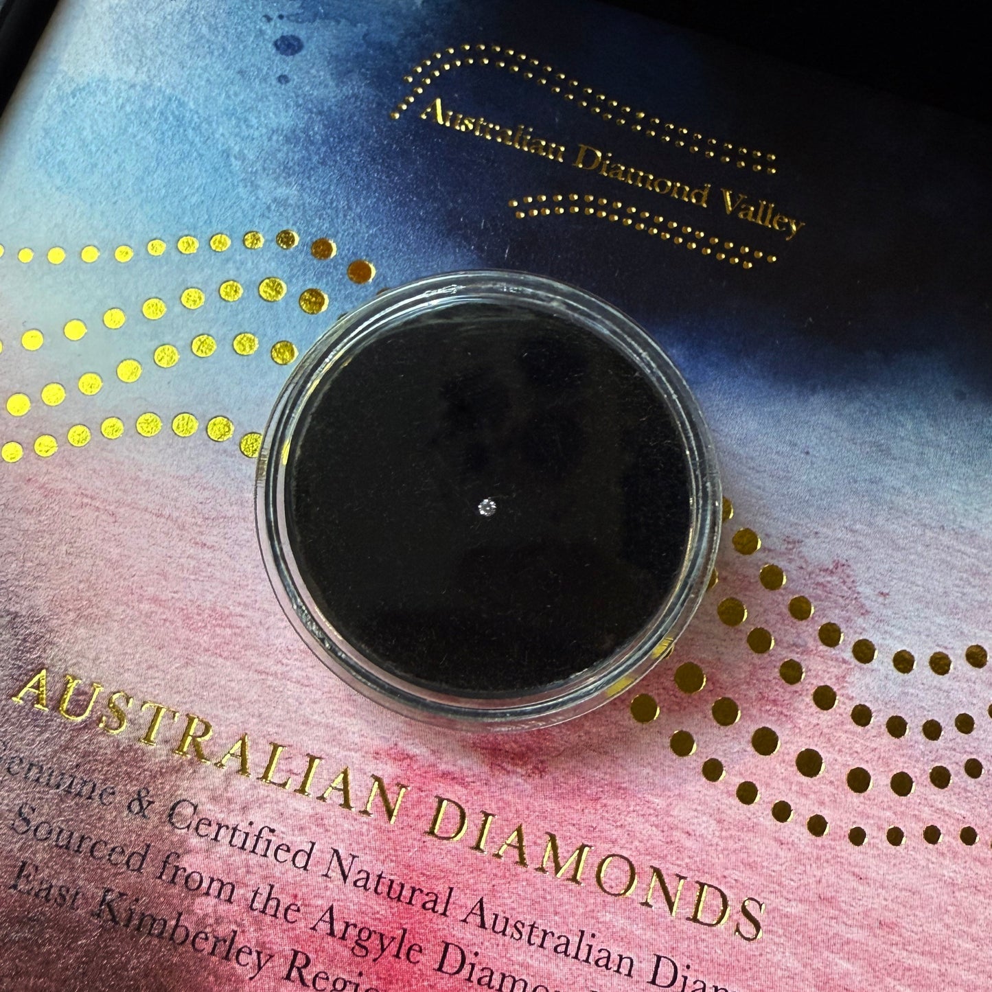 0.005ct Authentic Australian Blue Argyle Origin Diamond - BL2