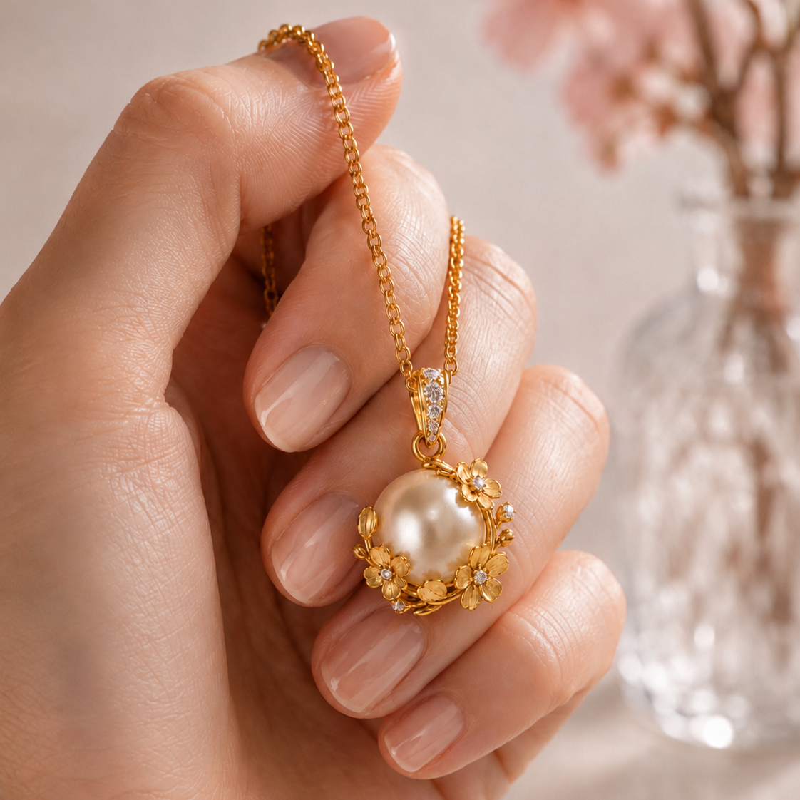 Sakura Pearl Pendant