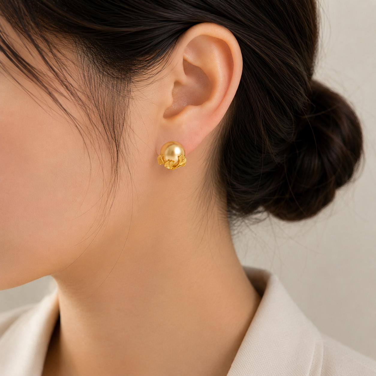Gilded Ginkgo Earrings