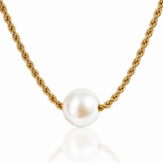 Suspended Pearl Necklace