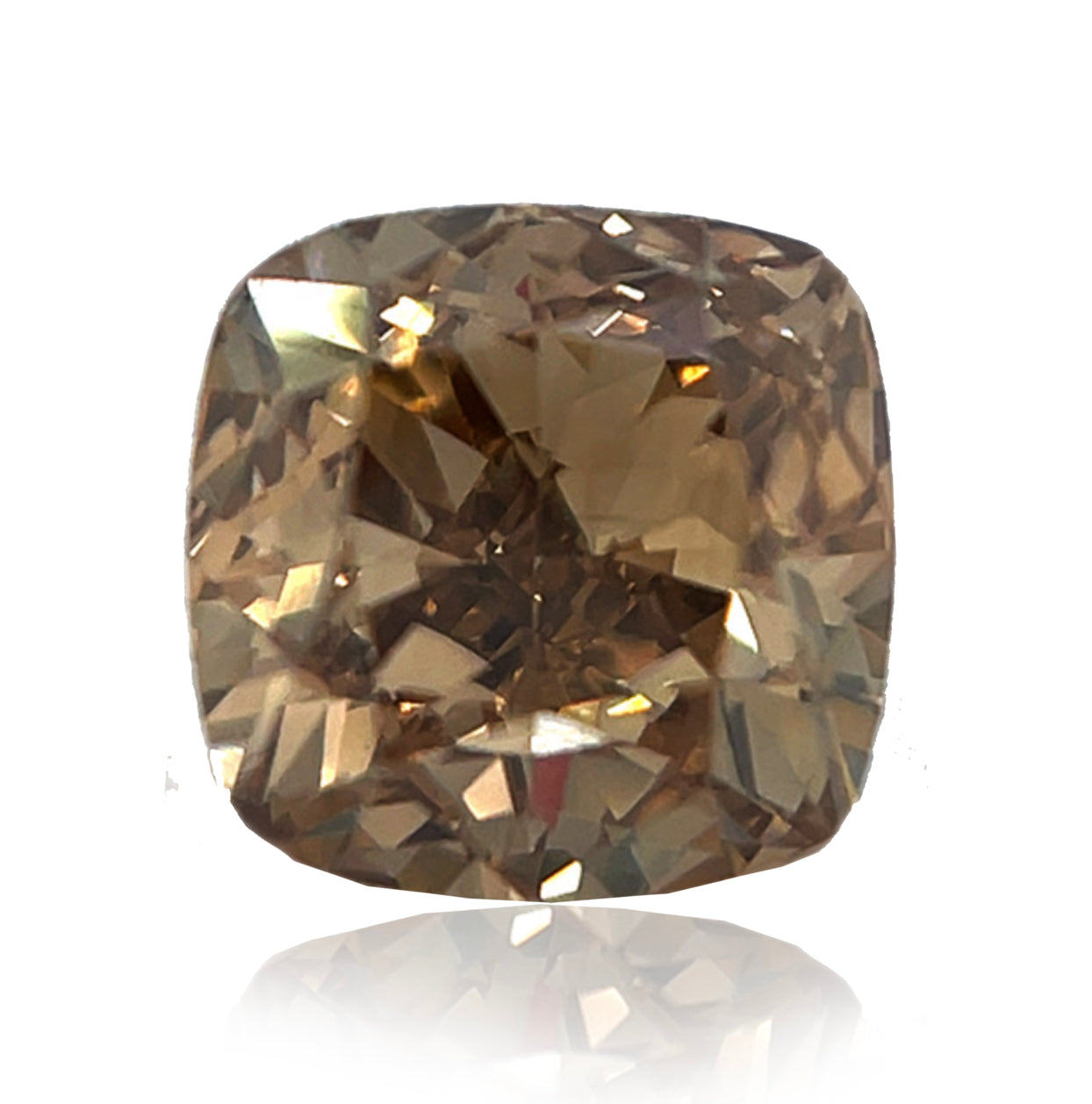 1.71ct Authentic Australian Champagne Argyle Origin Cushion Diamond - C6