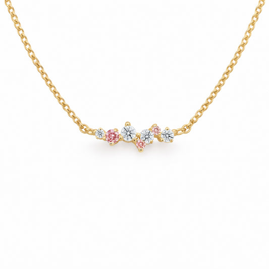 Pink Champagne Constellation Necklace