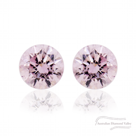0.22ct Authentic Australian Pink Diamonds of Argyle Origin Matched Pair - 8PP