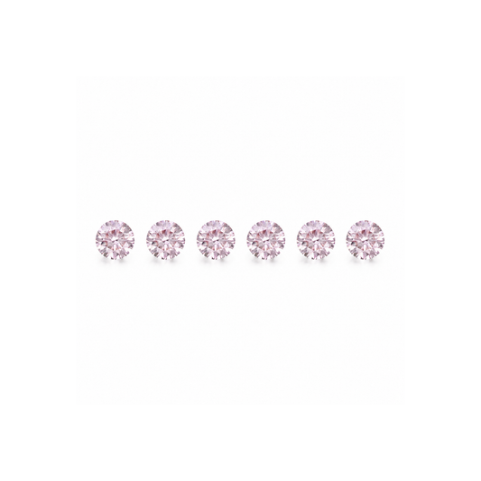 0.10ct Matched Set Australian Pink Argyle Origin Diamond - 7P