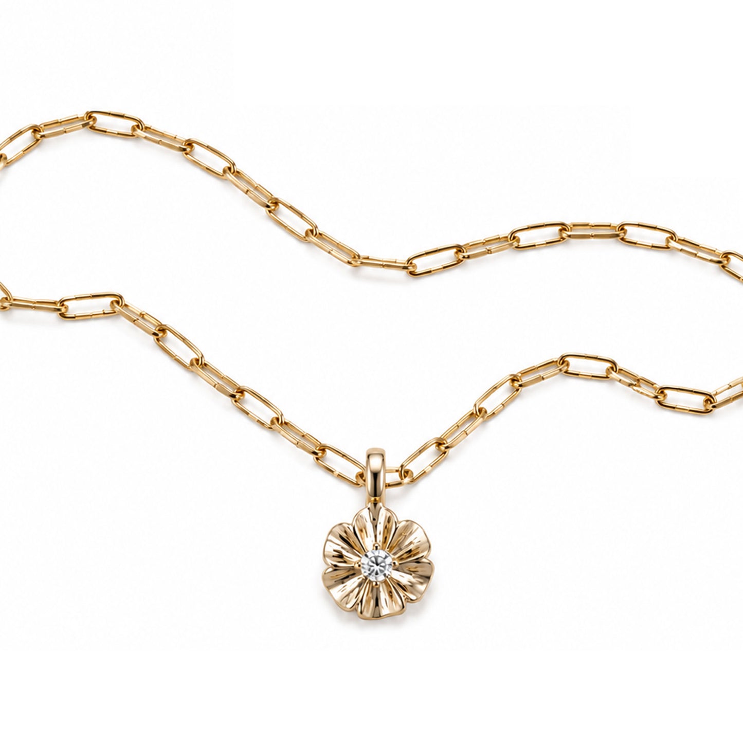 Pendentif Cosmos Diamant Champagne