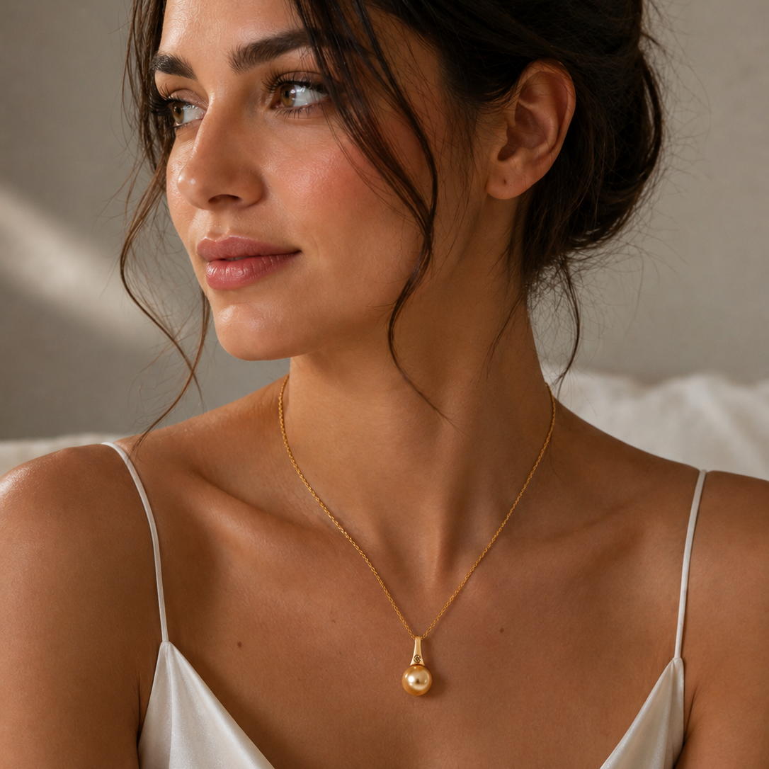 Golden Lustre Pendant