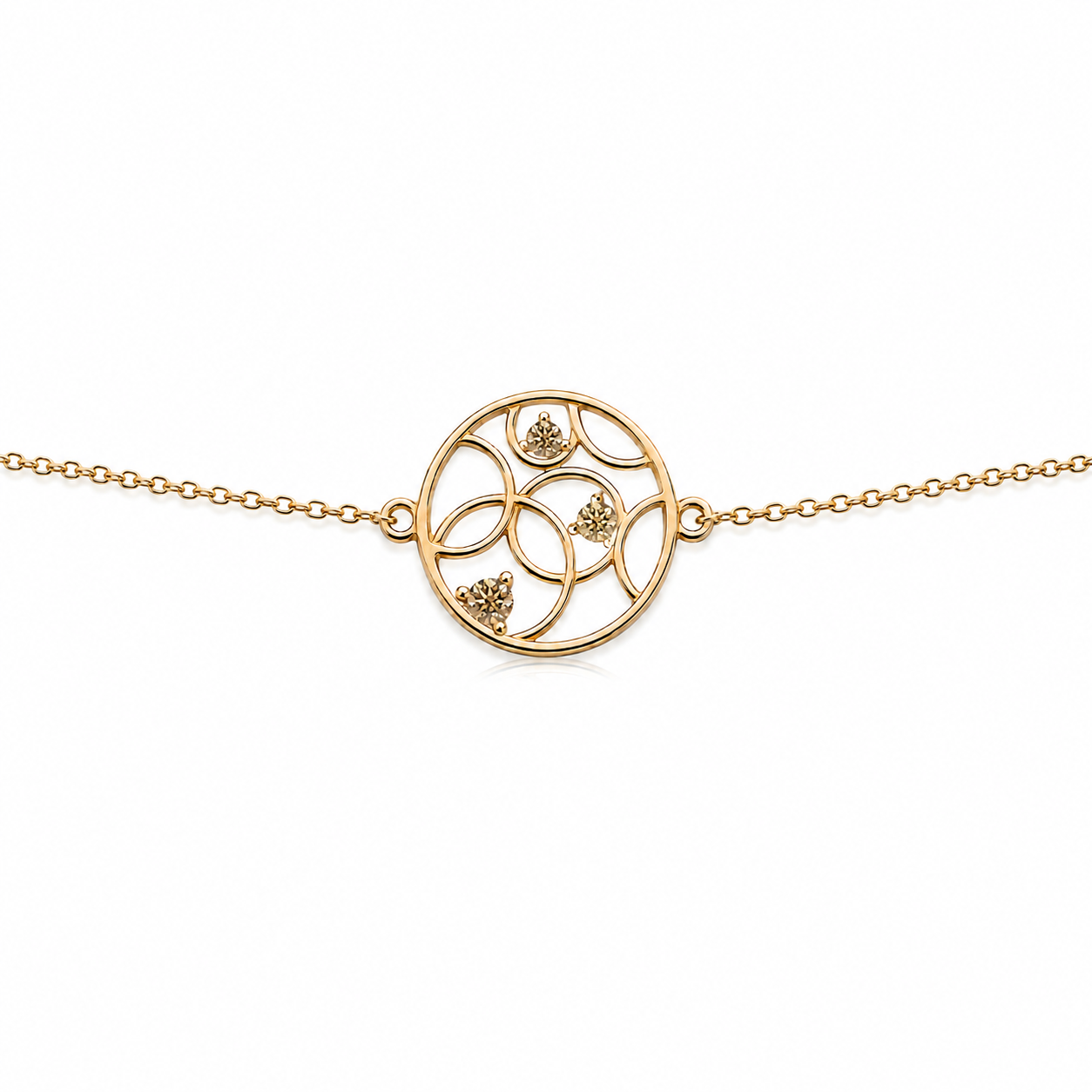 Champagne Orbit Necklace