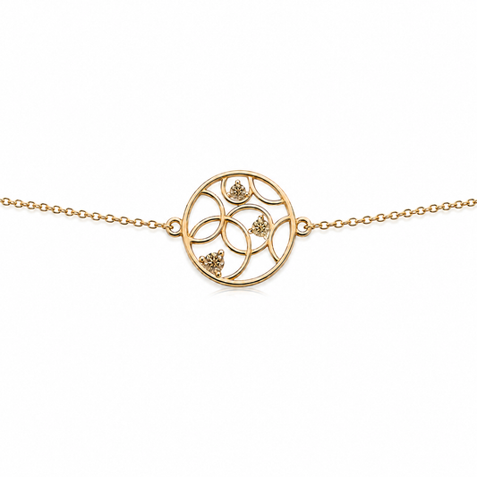 Champagne Orbit Necklace