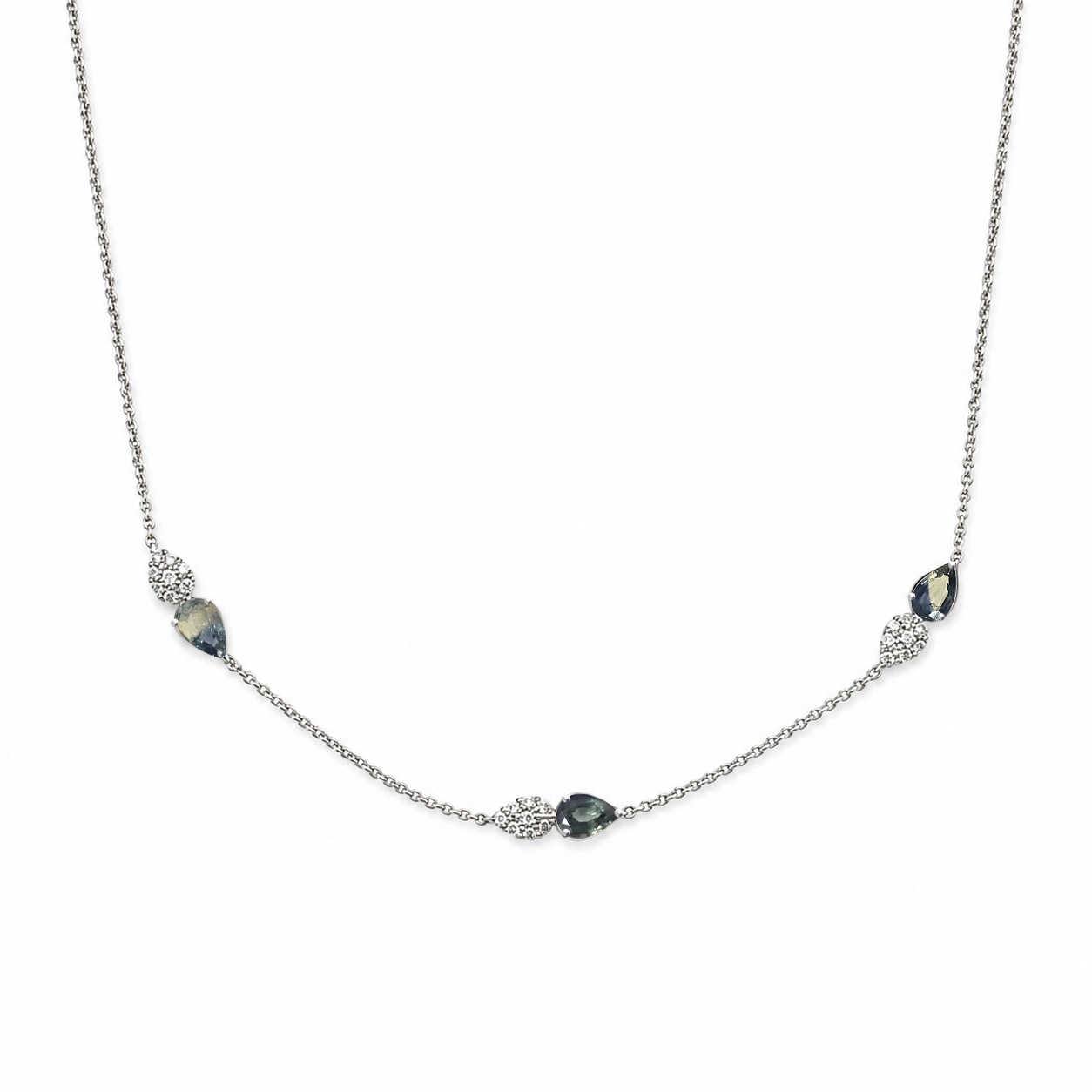 Pear Drop Trio Necklace