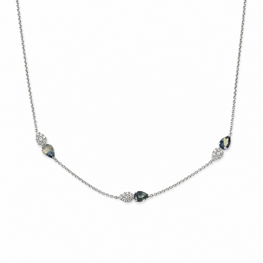 Pear Drop Trio Necklace