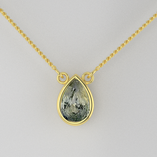 Collier saphir vert Solo