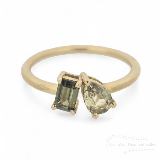 Twin Flame Australian Sapphire Ring