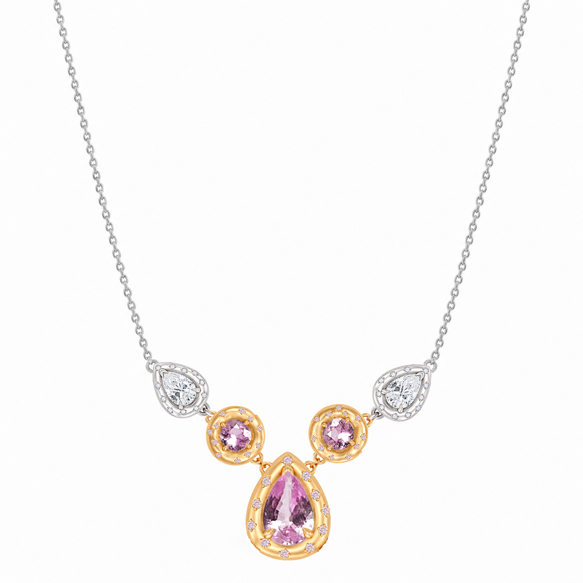 Rosette Sapphire Necklace