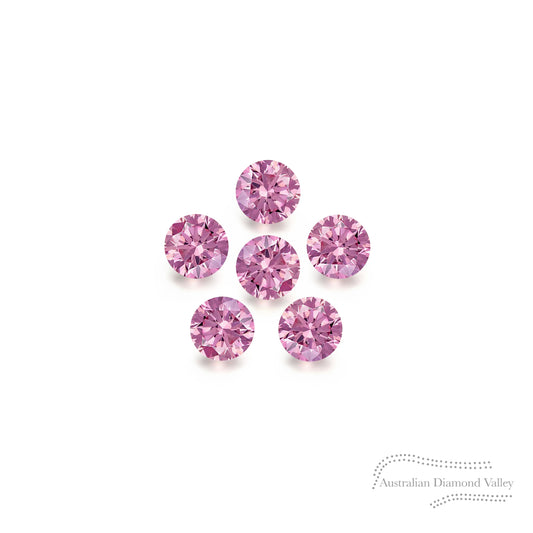 Diamond Valley Baby Daisy 0.03ct Authentic Australian Pink Diamond - 4PP