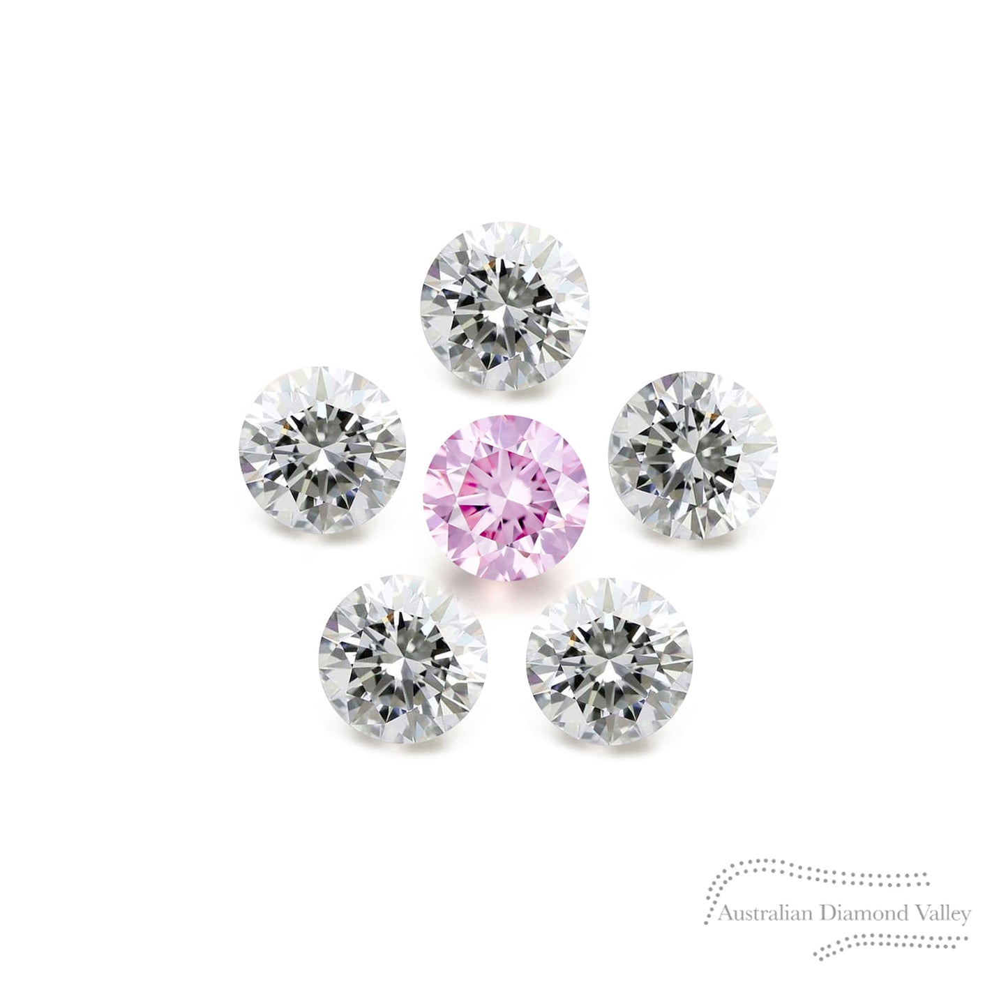 Diamond Valley Daisy .12ct Authentic Australian Argyle Diamonds - 6P & White