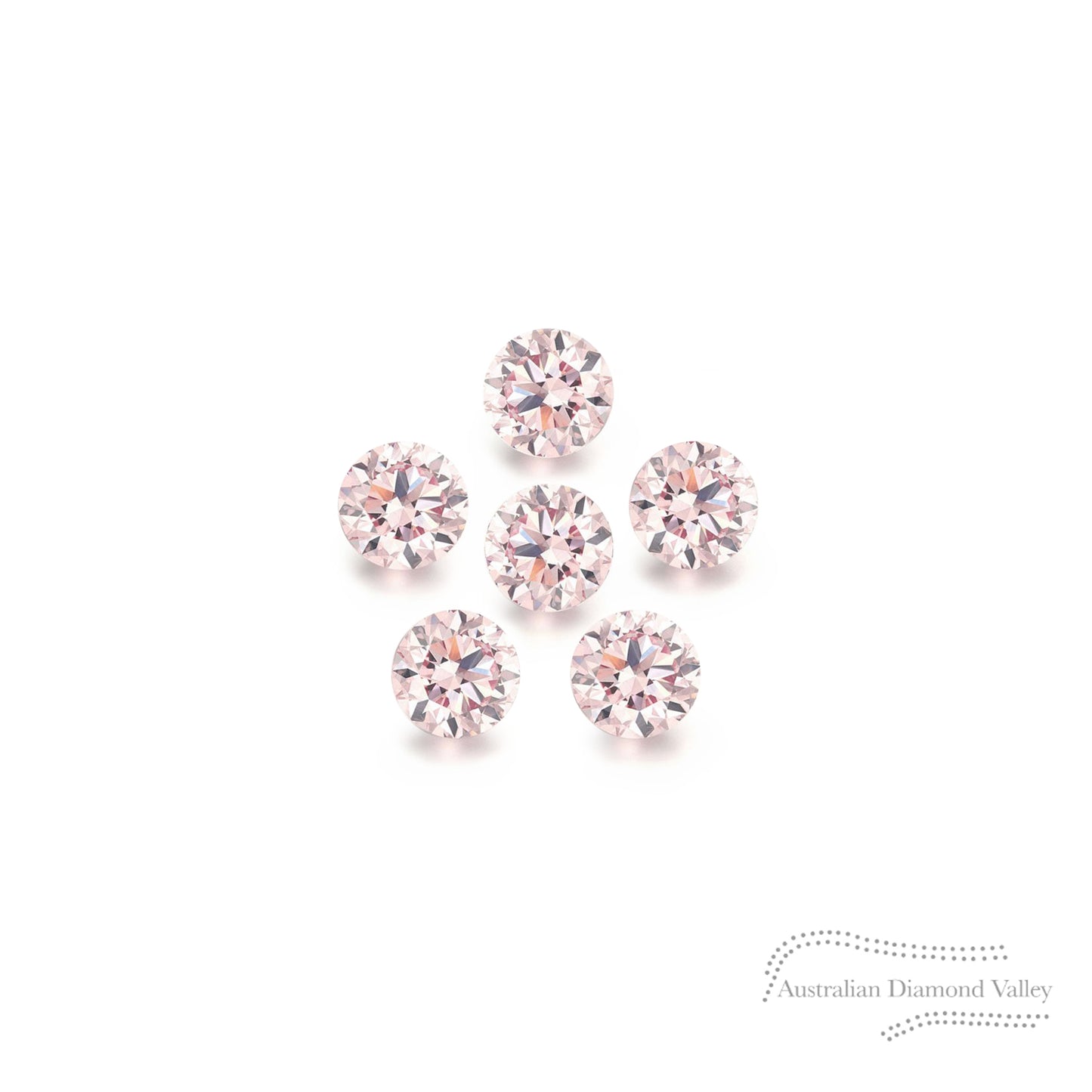 Diamond Valley Baby Daisy 0.03ct Authentic Australian Pink Argyle Origin Diamond - 8P