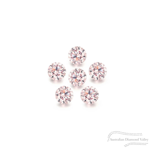 Diamond Valley Baby Daisy 0.03ct Authentic Australian Pink Argyle Origin Diamond - 8P