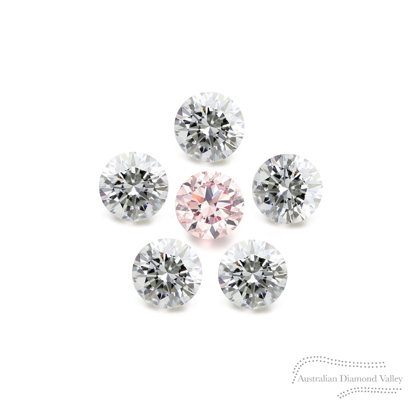 Diamond Valley Daisy .12ct Authentic Australian Argyle Origin Diamonds - 8P & White