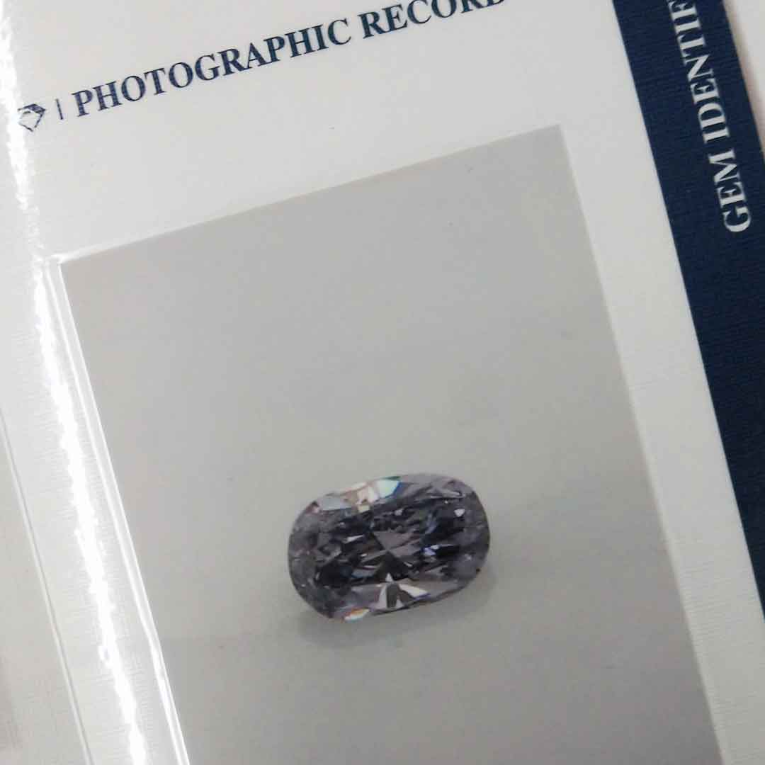 0.06ct Authentic Australian Blue of Argyle Origin Oval Cut Diamond - BL2 (17/27)