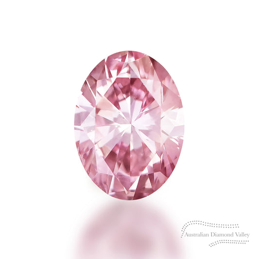 0.14ct Authentic Australian Pink Oval Cut Diamond of Argyle Origin - 6PR