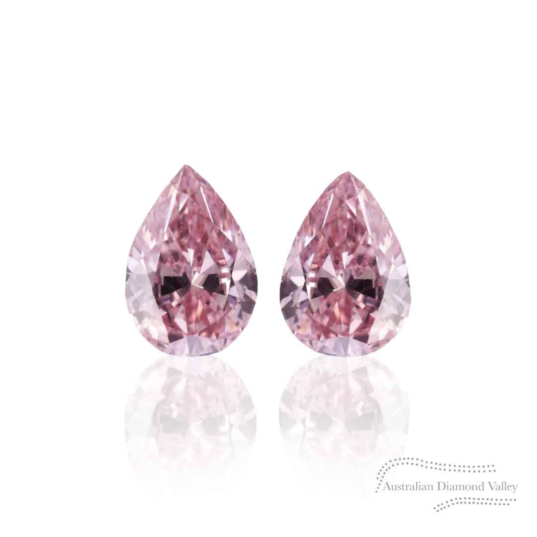 Marrallang Collection 0.11ct Authentic Australian Pink Argyle Origin Pear Diamond - 5P