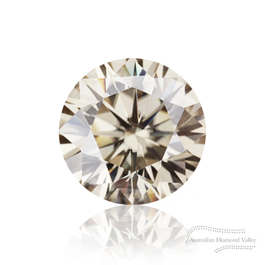 0.70ct Authentic Australian Light Champagne Diamond of Argyle Origin - C2/SI1