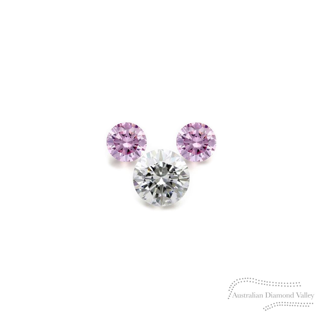 LNY 2020 Year of the Rat .05ct Authentic Australian Pink Argyle Origin Diamond - 5P