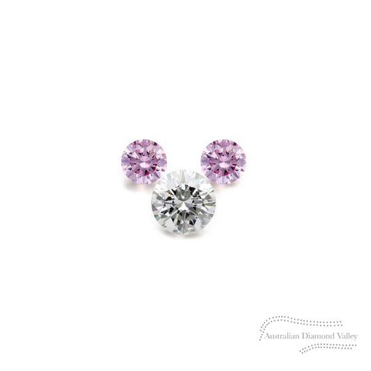 LNY 2020 Year of the Rat .05ct Authentic Australian Pink Argyle Origin Diamond - 5P