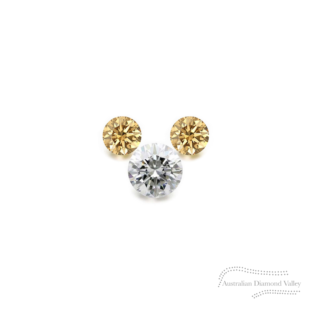 LNY 2020 Year of the Rat .05ct Authentic Australian Champagne Argyle Origin Diamond - C5