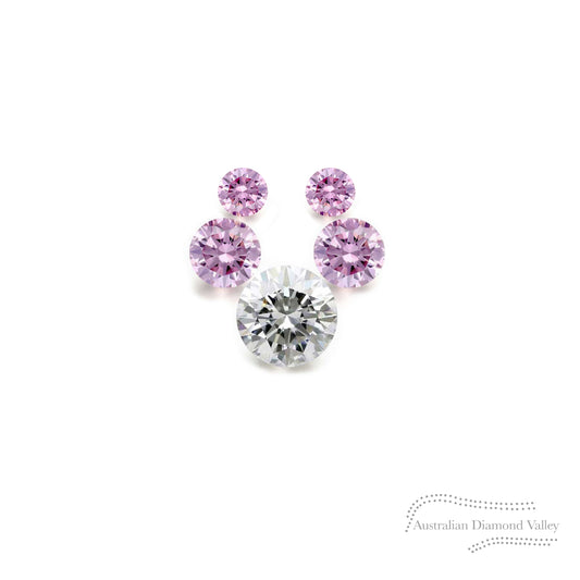 LNY 2021 Year of the Ox .06ct Authentic Australian Pink Argyle Origin Diamond - 5P