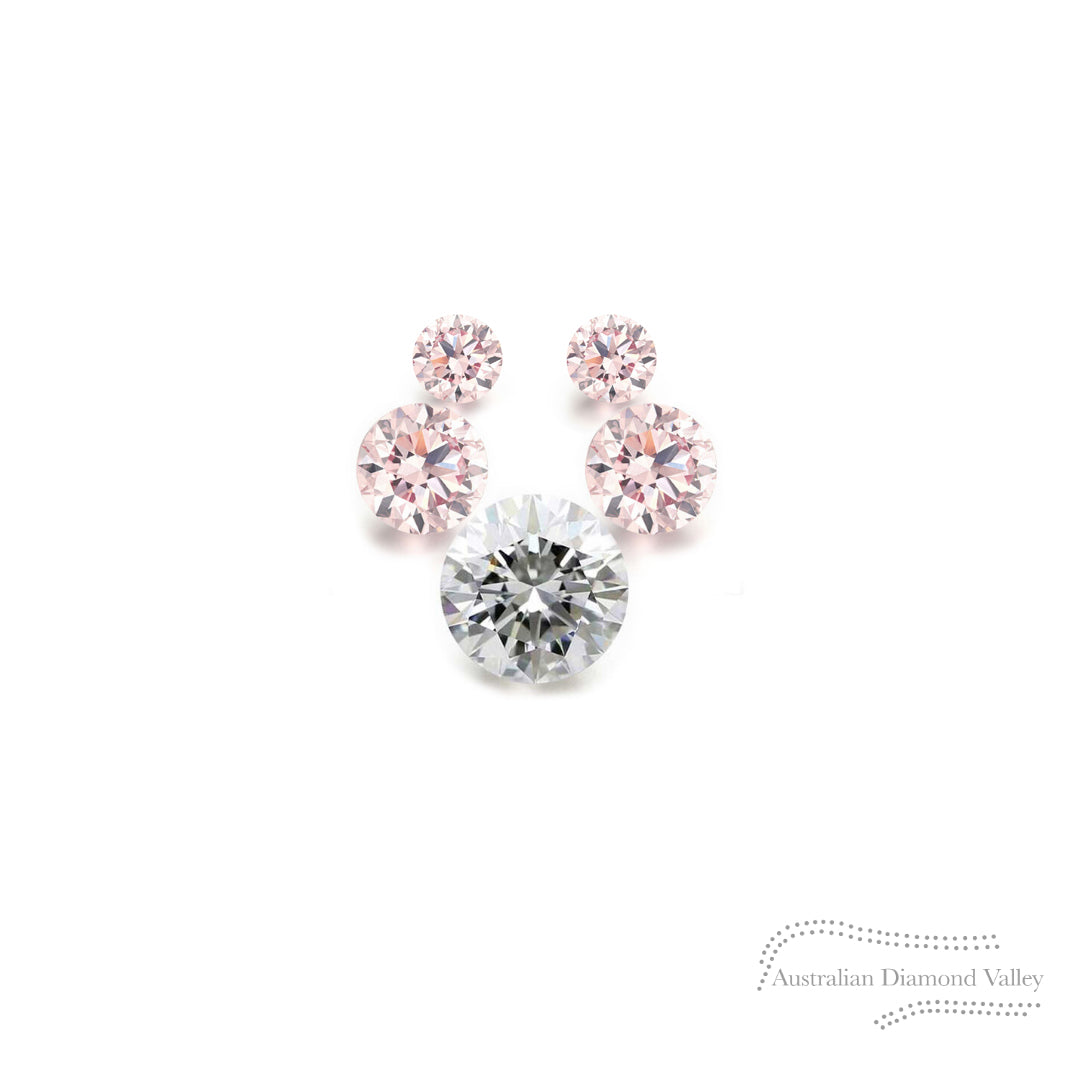 LNY 2021 Year of the Ox .06ct Authentic Australian Pink Argyle Origin Diamond - 8P