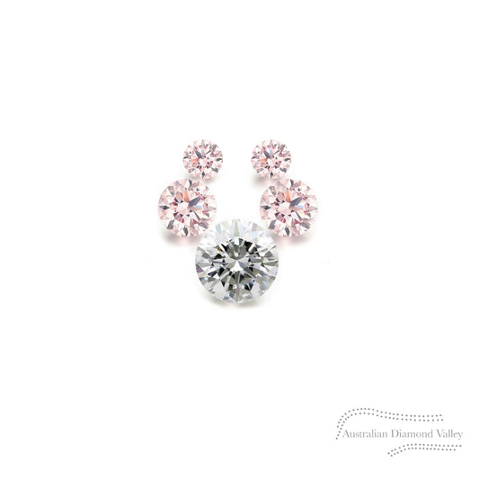 LNY 2021 Year of the Ox .06ct Authentic Australian Pink Argyle Origin Diamond - 8P